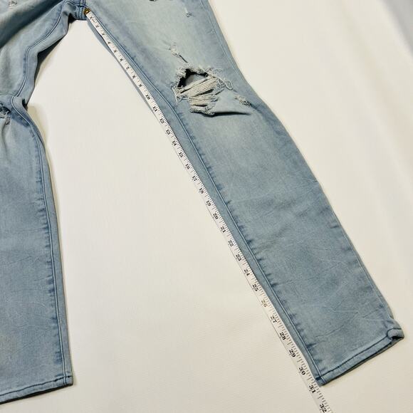 Pacsun Los Angeles Stacked Skinny Light Blue Jeans 29x32 Active Stretch School - Picture 8 of 11